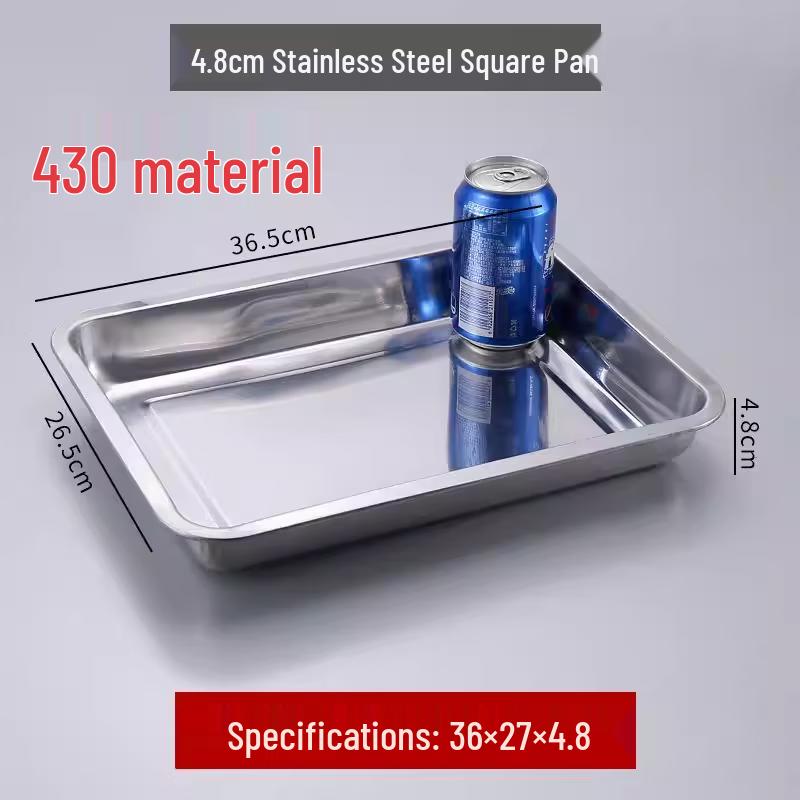 

Thickened 304 Stainless Steel Rectangular Multipurpose Tray