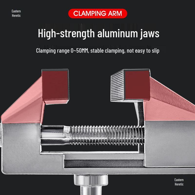 Compact 360° Rotating Bench Vise for Home & Desktop Use