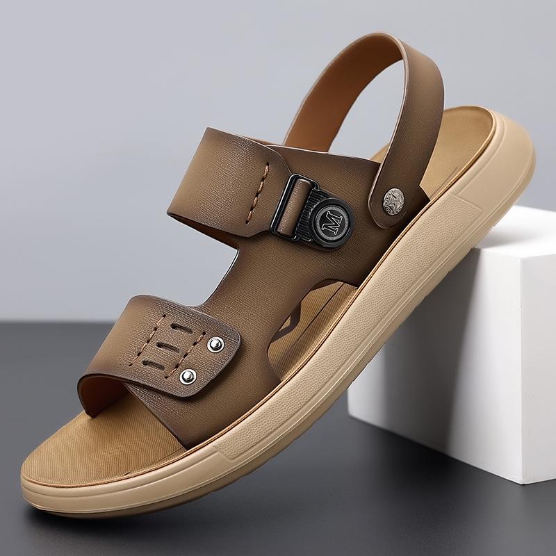 

Мода Популярный Тренд Уличные Удобные Противоскользящие На Мягкой Подошве Мужские Сандалии Модный Новый Мужские Летние Дышащие Повседневные Пляжные Туфли 44 хаки