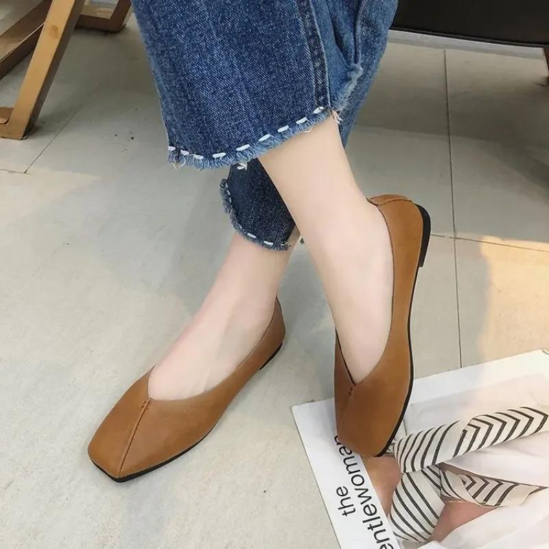 New Style Fashion Flat Shoes Woman's Shallow Mouth Soft Bottom Beans Shoes Women's Fashion Casual Woman Shoes Zapatos Mujer