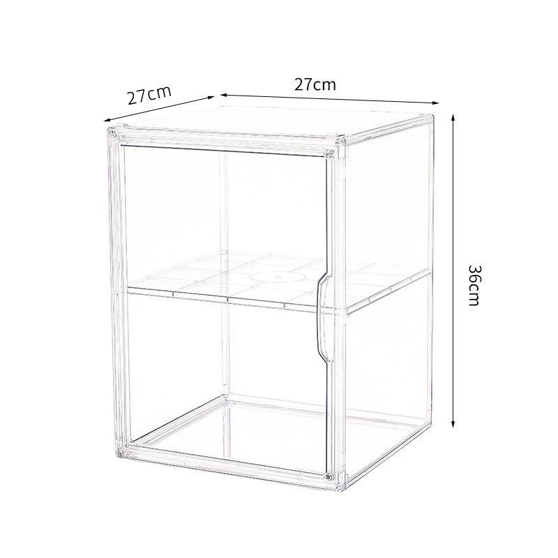 Acrylic Transparent Display Stand Blind Box Storage Box Dustproof Handmade Anime Car ModelStorage Box POP-MART Figures Organizer