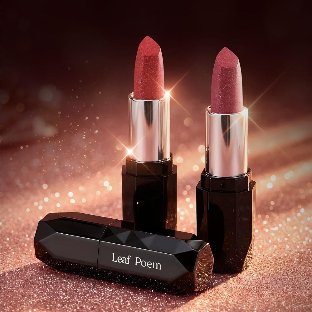 New Glitter Pearlescent Lipstick Matte Waterproof Metallic Lipstick Long Lasting Non-stick Cup Lip Glaze Cosmetic