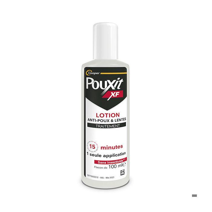 Pouxit Extra Fort Lotion anti-poux et lentes Agit en 1 seule application de 15 minutes Lot 2x100 ml