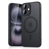 For iPhone 11 12 13 14 15 16 Plus 17 Pro Max Foggy Magnetic Matte Translucent Shockproof Case For Magsafe Wireless Charge Cover