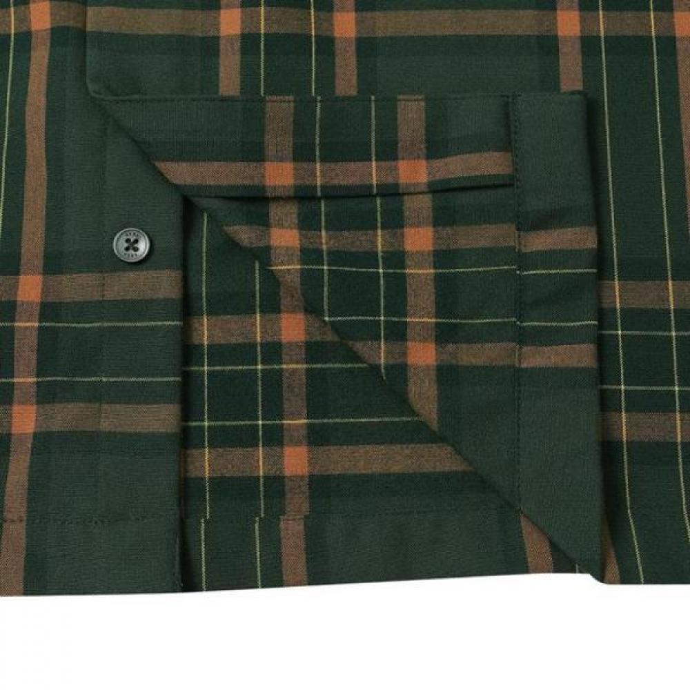 DakS Men S eaSy Care polyeSter Blend Medium Check Regular Fit Shirt dma1Shcl110e