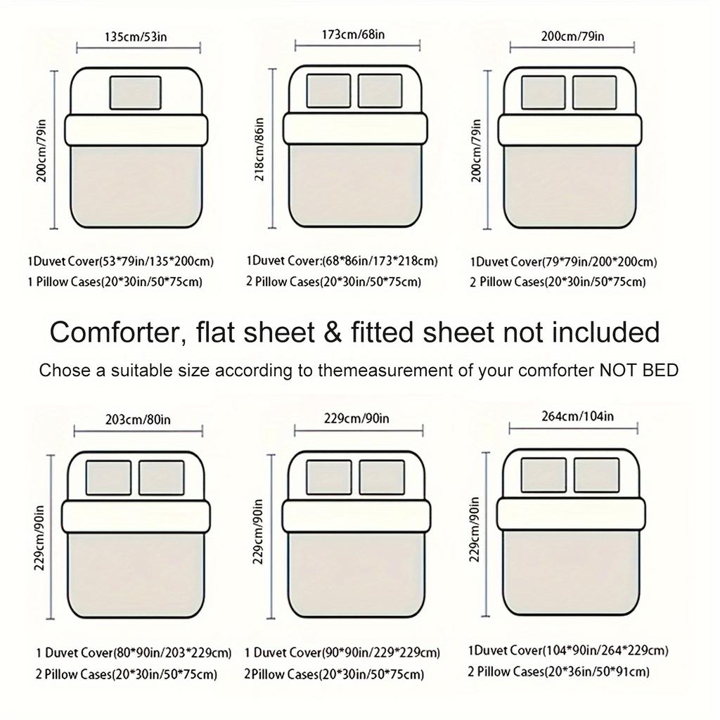 Gothic Neon Skull Duvet Cover Set - 3D Digital Print Breathable Polyester Bedding Set with Zipper Closure - All-Season Comforter