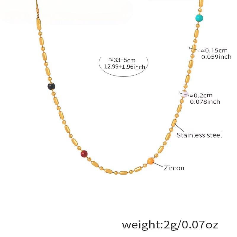 Pig Nose Stacked Design for Women's Elegant, Lightweight, Luxury Stainless Steel Sweater Chain with Gold Plated Fashion Style