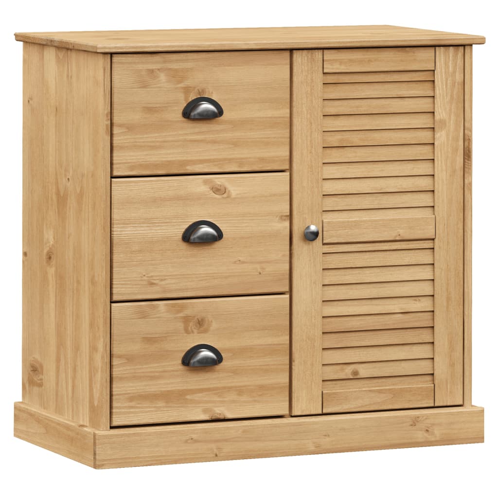 VIGO Sideboard mit Schubladen 78 x 40 x 75 cm Massivholz Kiefer