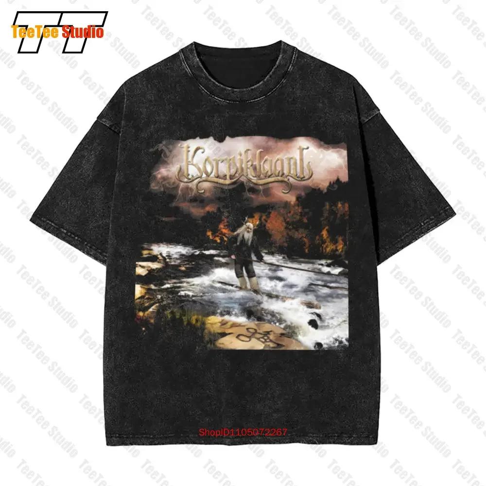 Korpiklaani Korven Kuningas Vintage Oversized TShirt L Tour Black Small Holes HC S