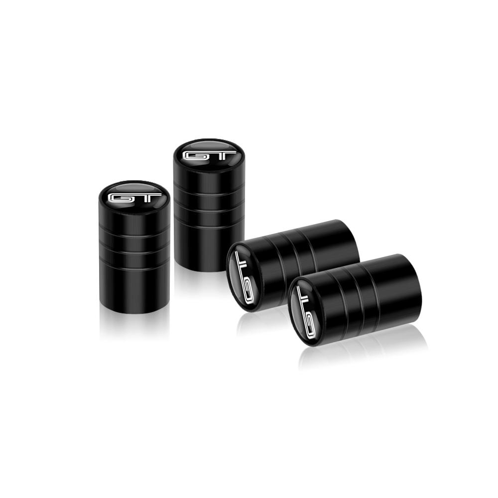 4pcs GT Badges Car Styling Wheel Tire Valve Stem Cap For BMW Mercedes Benz Ford Renault Kia Peugeot Volvo Honda Volkswagen Skoda