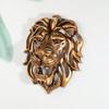 1pc Large Resin Lion Head Sculpture Wall Decor - Creative Decoration for Garden, Living Room and Bedroom