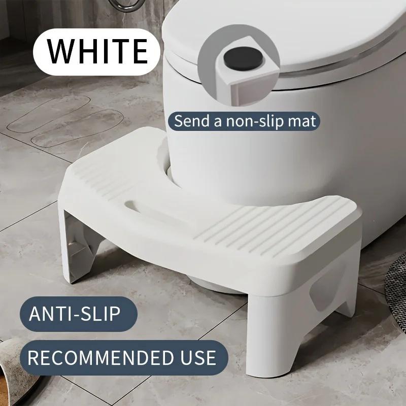 

Comfort Toilet Stool For Adult Kids Pregnant Women, Squatting Aid Footstool,Anti-Slip Thickened One-Piece Footrest Stool