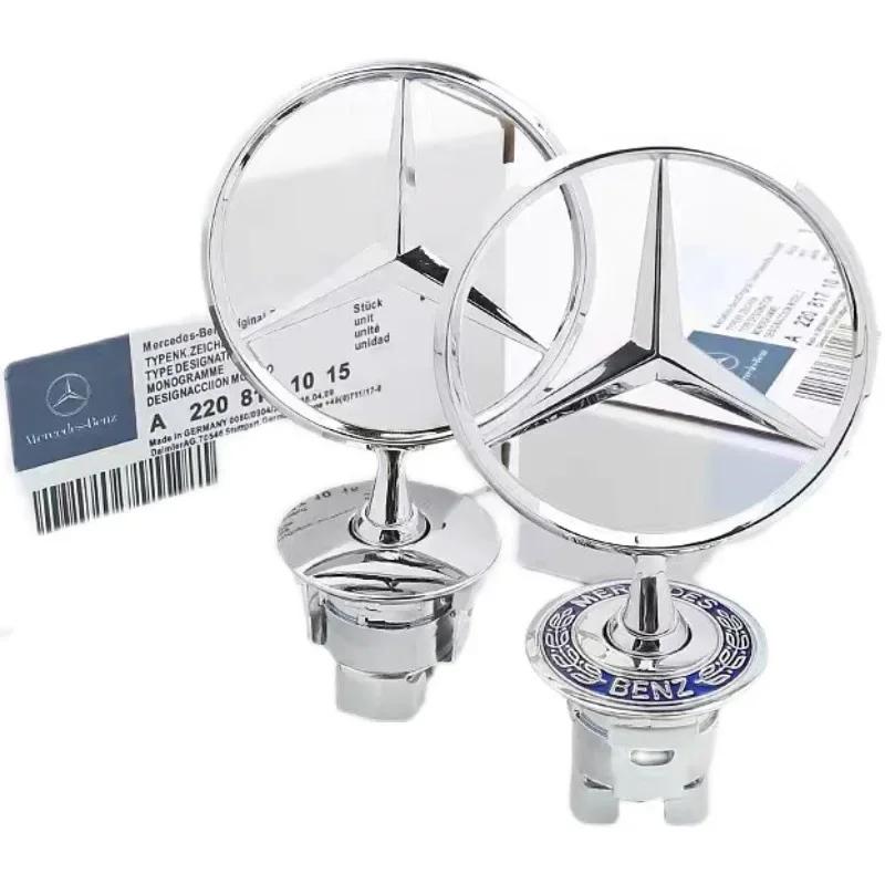 Pro Mercedes Benz Auto Znak na kapotu Přední kapota Chromová značka Příslušenství Pro Mercedes Benz AMG W204 W205 W203 W211 W212 W21