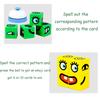 Kids Magic Face Changing Cube Toy Montessori Expressions Building Blocks Matching Puzzles Interactive Board Game Education Toys