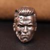 Robot Warrior Brass Knife Beads EDC Outdoor DIY Paracord Woven Lanyard Pendants Accessories.