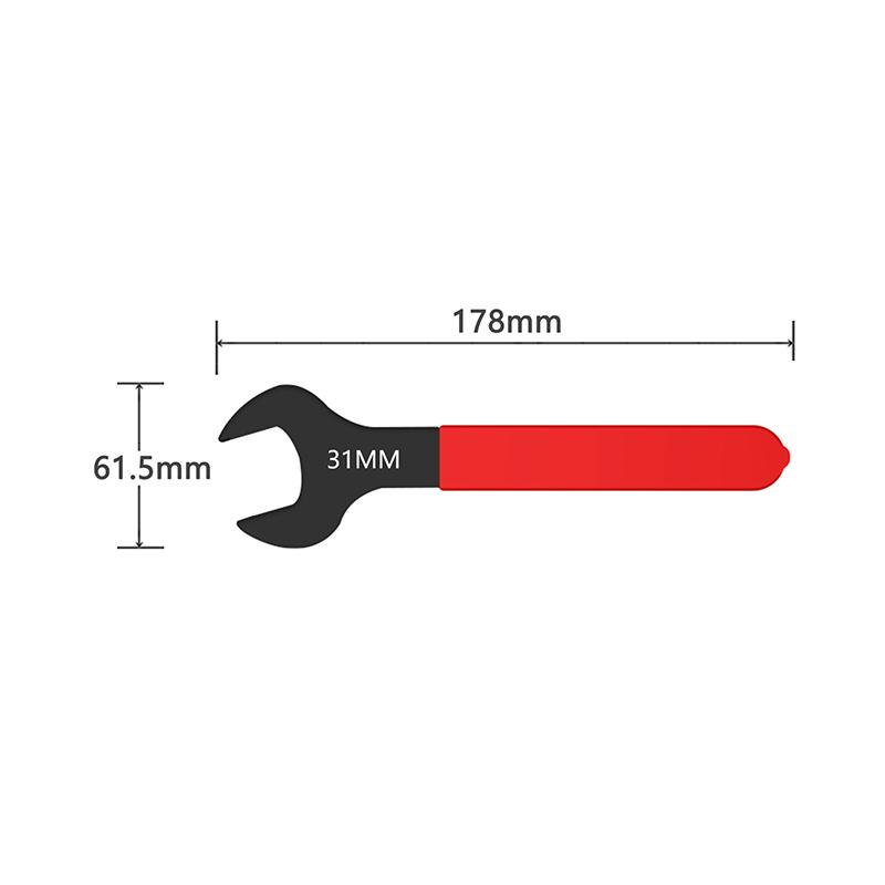 7Mm-31Mm Metric Single Open End Wrench Offset Angle U-Shaped Spanner Flat Head Blackening For Auto Repair