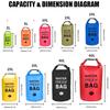 Factory Custom Logo Low Moq 2L 5L 10L 15L 20L 30L Pvc Waterproof Bag for Hiking