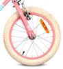 Kids White Pink Mint LOVEL 16" Steel Bike with Training Wheels & Wicker Basket