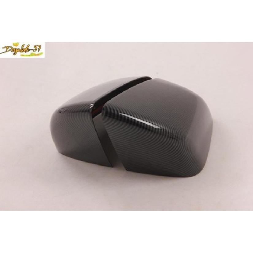 Carbon Fiber Rearview Mirror Lamp Cover Trim Fit For  Tesla Model X 2pcs New