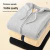 Warrior Men's Hooded Lamb Fleece Cardigan Sweatshirt