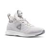 Reebok Pump Plus Round Toe Slip-On Fabric Mid-Top Running Shoes Women Running Shoes Gray White BS8567