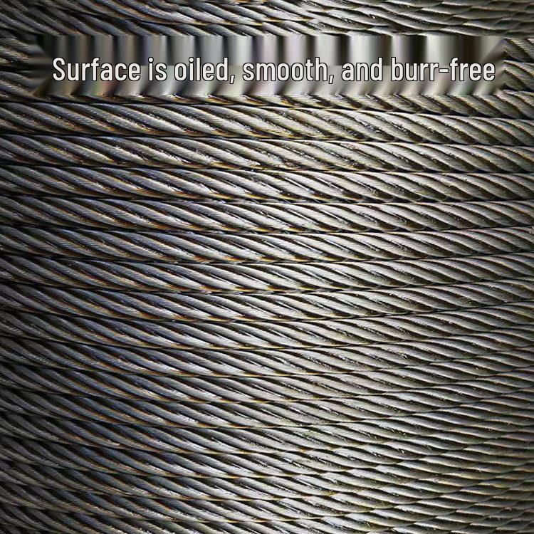 Oiled Hemp Core Steel Wire Rope, 6 Strands, 37 Wires for Lifting Hoists and Winches