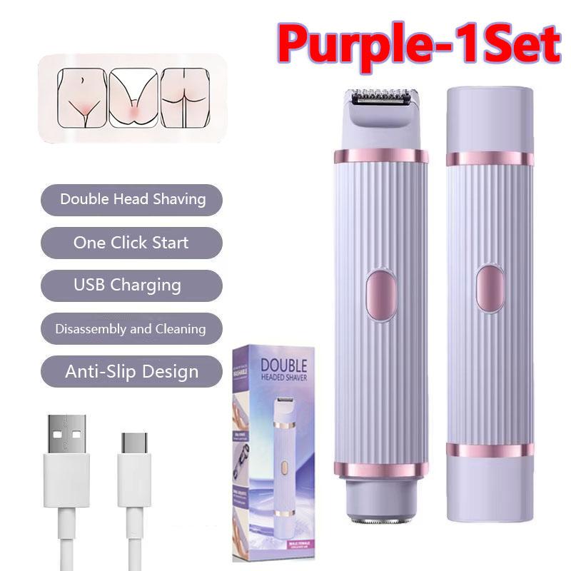 

2026 New 2 in 1 Electric Shaver Hair Remover for Men Women Rechargeable Portable Trimmer for Face Body Nose Eyebrow