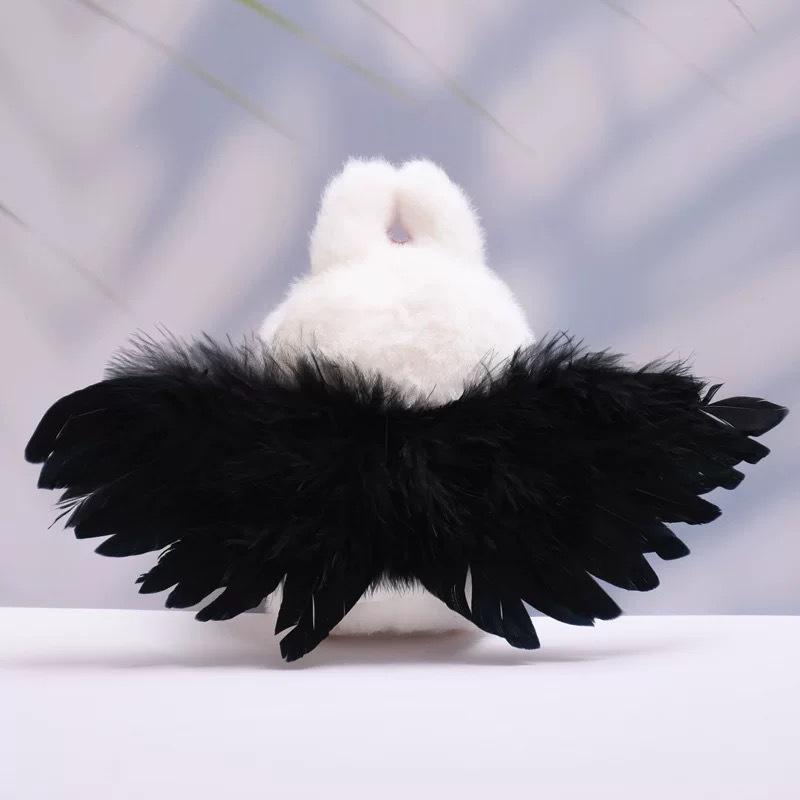 15-17cm For Labubu Baby Clothes Angel Wings Bubble Mart Role Playing Fashion Accessories  Car Pendant (No Dolls)