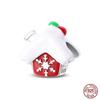 Lucky Snowflake Charm Bead Charms Compatible With 3mm Authentic Bracelets Copper Glitter Christmas Tree Crystal Ball Penguins Charm Bead Charms