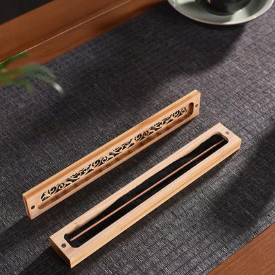 Yousheng Bamboo Incense Box Retro Incense Burner Carved Incense Stick Holder Ash Catcher for Meditation Sleep Stress Relief Tea Room Decor