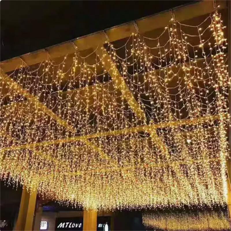LED Curtain Icicle String Lights