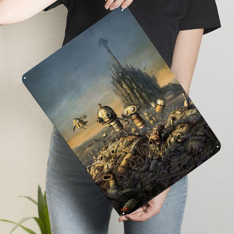 Machinarium No Text Tinplate Signs Video Game Poster Poster Vintage Decoration Living Room Wall Art Mural Things for Room Design