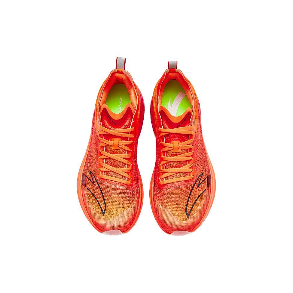 New Anta Mach Pro Anti Slip Wear Resistant Low Top Running Shoes Men's Orange Yellow 112335584-4
