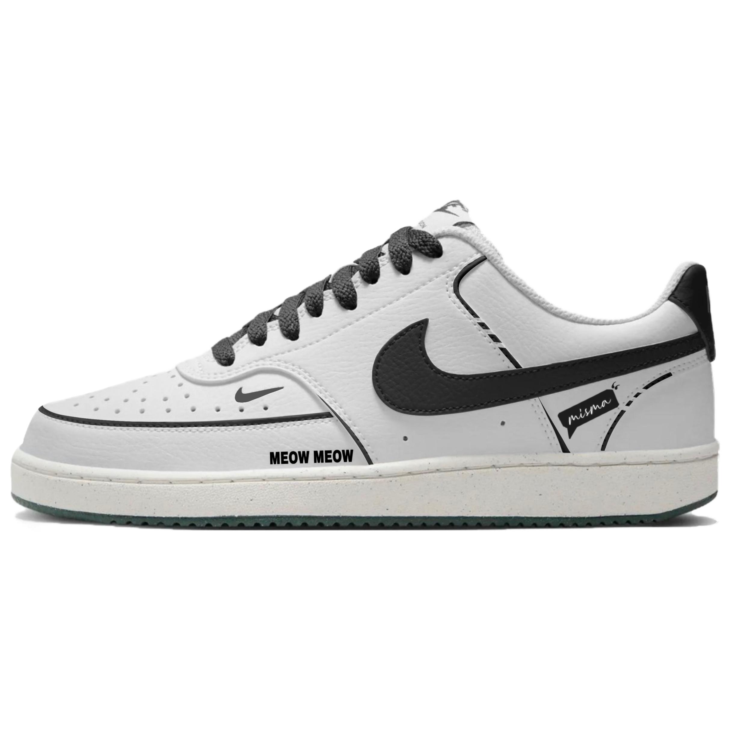 

Nike Court Vision Low Leather Low top Skateboard Shoes Women s White FV9952-101(Team2149-) 38