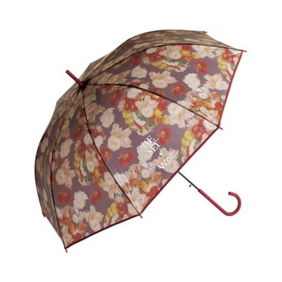 Wpc. Vinyl Umbrella Metropolitan Museum Art Masterpiece Renoir / Chrysanthemum Bouquet Long Rain 61cm Frame Water-resistant Large Jump Ladies Painting