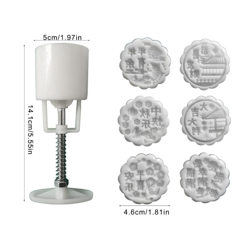 Figurer Mönster Månkakformar Midhöstfestivalen Månkaksmaskin Kakstämplar Handtryck Månkaksbakverktyg