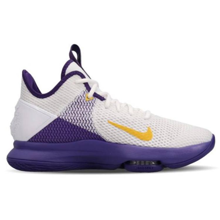 New Nike LeBron Witness 4 EP 'Lakers White' CD0188-100