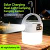 Led Solar Light Bulb Usb Rechargeable Camping Light Portable Outdoor Searchlight Multiduty Hanging Lamp With Flashlight 1Pc