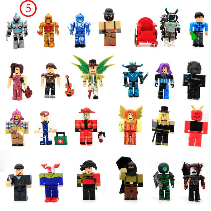 Building Block Figures 24-Piece Anime Game Mini Toy Collectible Set with Accessories