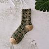 Print Cotton Middle Tube Hosiery Korean Style Socks Girls Jacquard Socks College Style Hosiery