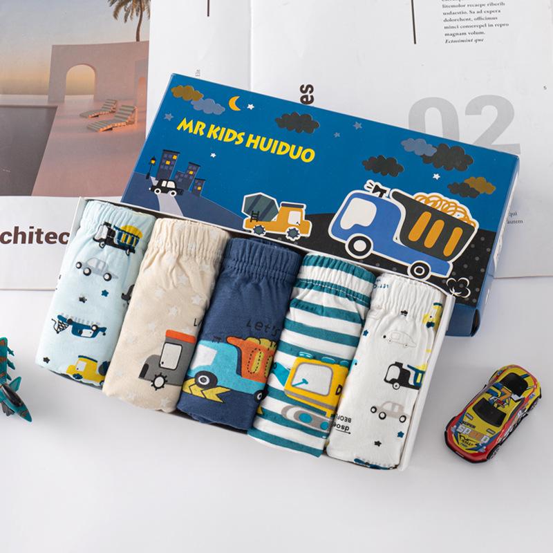 Korean Style Cotton Cartoon Triangle Underwear for Kids