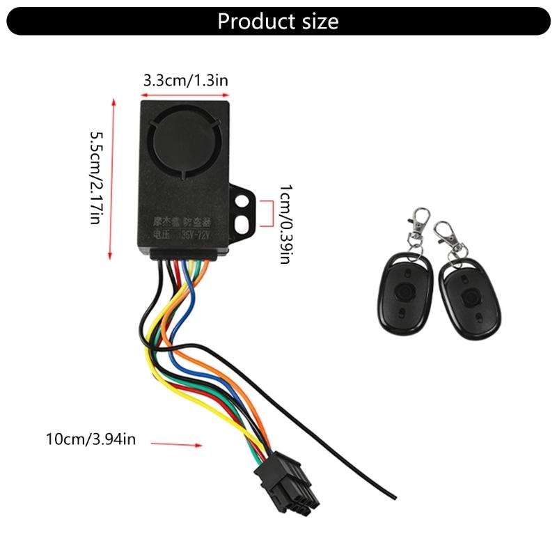 Elektrisches Dreirad Sicherheitsalarm mit Doppelfernbedienungen Schnellstartfunktion Diebstahlschutz für Elektrische Dreiräder