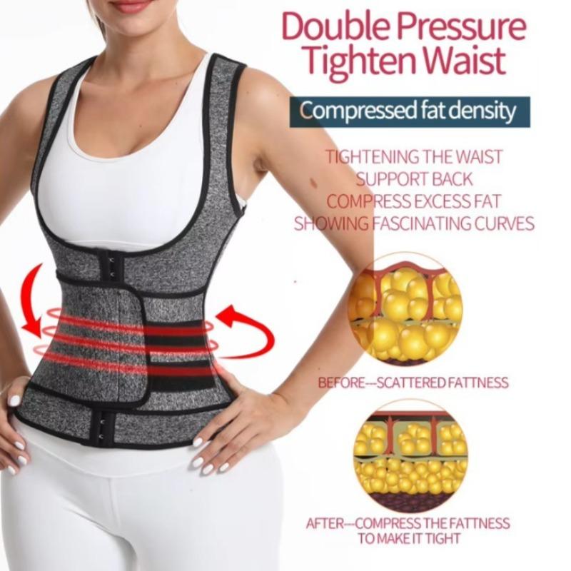 Universal double waist support belt, chest support tight vest, waist trimmer, heart-shaped back corset