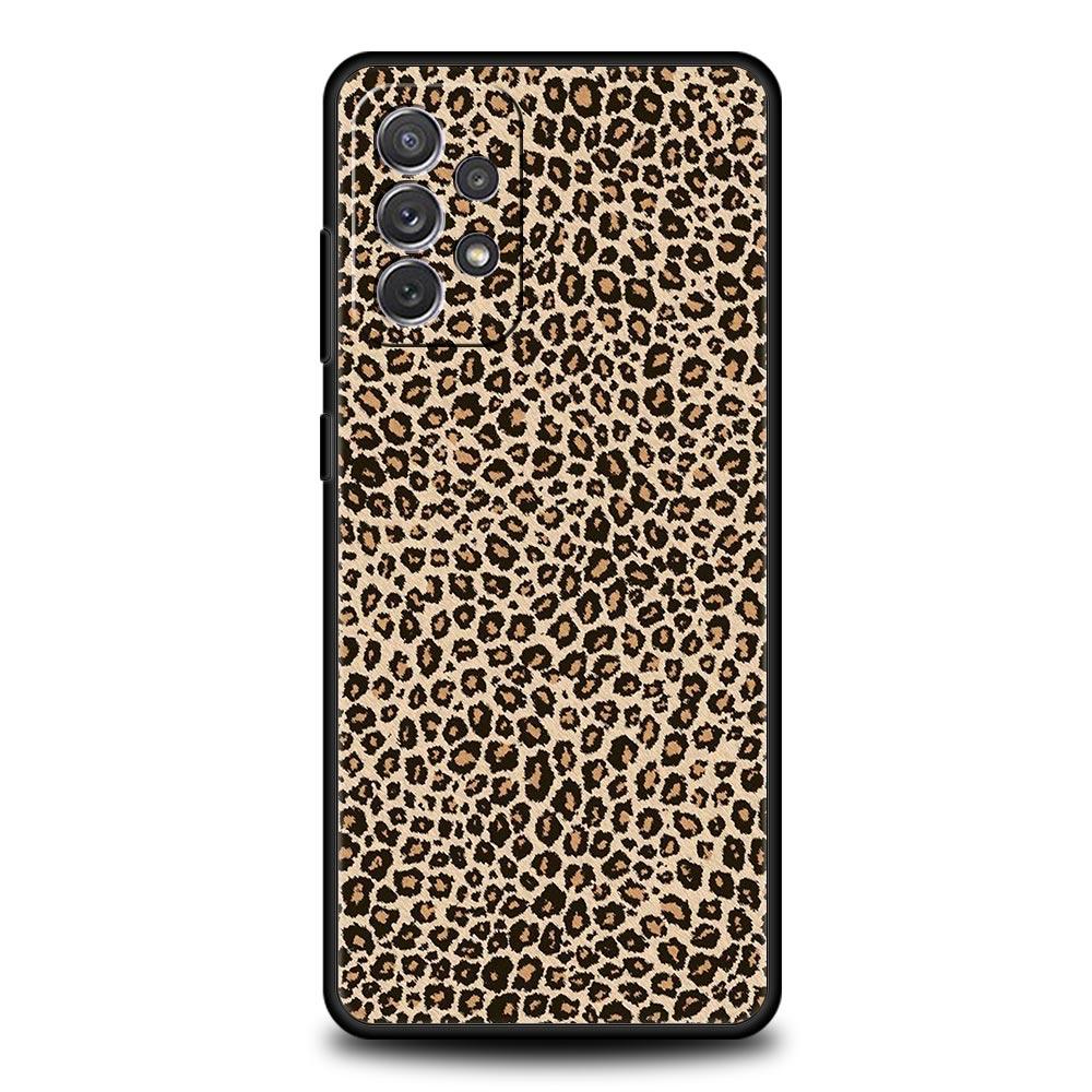 Moderne Handyhülle mit Tiger-Leopardenmuster für Samsung A15 A13 A51 A71 A41 A31 A21S A03S A05 A35 A55 A23 A25 A33 A53 A73 5G Hülle