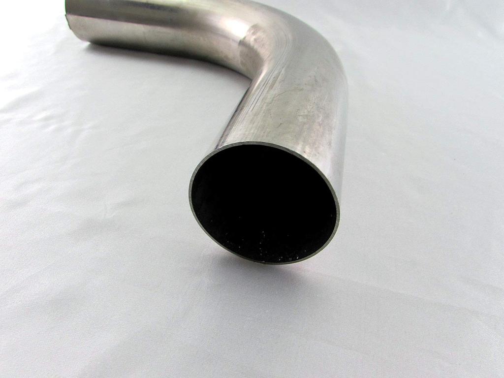 BRIGHTZ Diameter Stainless Steel Bent Set 60.5mm 90° Pipe, 1.2mm Thick, 3-Piece [CUR-PIPE-005-3PC] 60.5mm Diameter, 90°