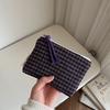 Retro Plaid Cosmetic Bag Women Makeup Mini Zipper Pouch Lipstick Storage Coin Purse