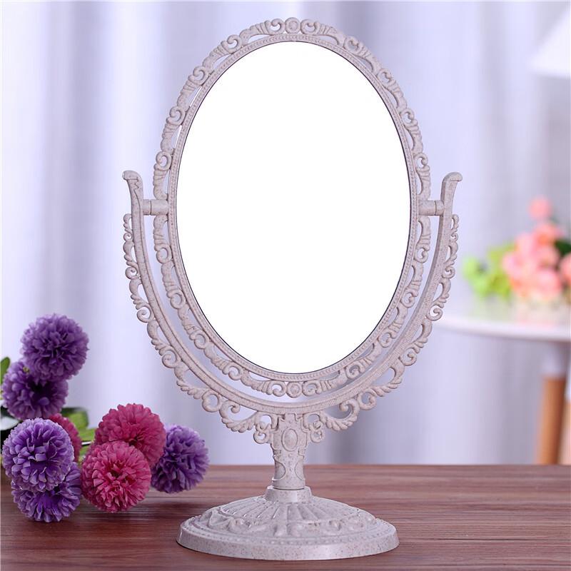 Oeny European Style Rotating Double-sided Desktop Makeup Mirror