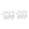 2 Tiers Kitchen Bathroom Storage Rack Under Sink Storage Box Slide Out Clear Storage Container With Dividers Enduring