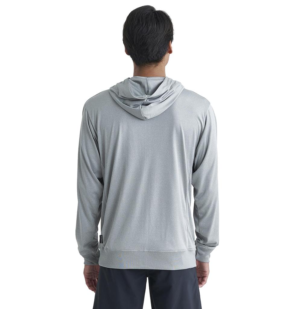 Amphibious, UPF50+, Fast-Drying, Mountain Wave Logo Zip-Up Rash Guard QLY241032 HTR S