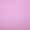 Household Silicone Non-Stick Baking Mat with Scales Rolling Dough Pad Kitchen Baking Tools(Pink 45x65cm)